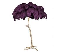 Asdfeop Lampadaire en résine dorée, Lampe de Sol en Plumes duveteuses, 3 Couleurs, intensité Variable, Lampe de Lecture Haute, Lampe d'angle décorative pour Chambre à Coucher ou Bureau