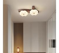 Asdfeop Plafonnier LED Moderne et Nordique, Design Floral, idéal pour Une Chambre d'enfant, Une Chambre de Fille, Un Bureau, Un vestiaire ou Un Couloir (2 Lampes)