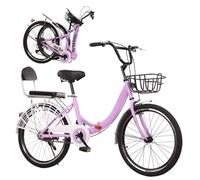 Asdfeop Vélo Pliable pour Adulte 20/22/24/26 Pouces, 7 Vitesses, Hauteur réglable, Compact, pour Hommes et Femmes.