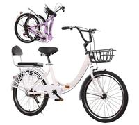 Asdfeop Vélo Pliable pour Adulte 20/22/24/26 Pouces, 7 Vitesses, Hauteur réglable, Compact, pour Hommes et Femmes.