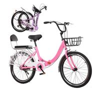 Asdfeop Vélo Pliable pour Adulte 20/22/24/26 Pouces, 7 Vitesses, Hauteur réglable, Compact, pour Hommes et Femmes.