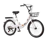 Asdfeop Vélo Pliant 20", 22", 24", 26" - 21 Vitesses, Cadre en Acier Carbone, vélo Pliable pour Les trajets en Ville, vélo Pliable avec Coussin