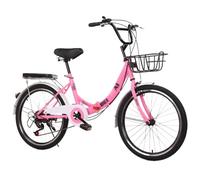 Asdfeop Vélo Pliant 20", 22", 24", 26" - 21 Vitesses, Cadre en Acier Carbone, vélo Pliable pour Les trajets en Ville, vélo Pliable avec Coussin