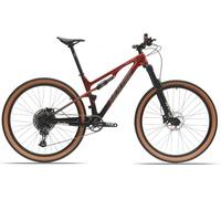 Asdfeop VTT 29 Pouces en Fibre de Carbone, VTT de Descente à axe Tubulaire et arrière Souple, VTT Tout-Terrain à Double Suspension AM NX-12 Vitesses B, 29 pouces/15,5 Pouces