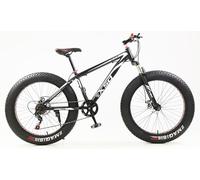 Asdfeop VTT Fatbike 26 Pouces pour Adultes, VTT Tout-Terrain à Gros pneus, 21 Vitesses, Double Suspension intégrale, Double Frein à Disque A, 26 Pouces, 21 Vitesses