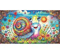 ASDFGHJKLZA À plus tard l'escargot Affiche Toile Sans Cadre Modern HD Art Mural Tableaux Décoration Pour Salon, Chambre, Bureau, Cadeau 16x24inch(40x60cm)