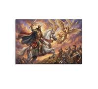 ASDFGHJKLZA Anges et rois Art Mural Toile Sans Cadre Modern HD Tableau Affiche Décoration D'intérieur Pour Salon, Bureau, Cadeau 20x30inch(50x75cm)