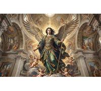 ASDFGHJKLZA Archange Raphaël Art Mural Toile Sans Cadre Modern HD Tableau Affiche Décoration Pour Maison, Salon, Chambre, Cadeau 12x18inch(30x45cm)