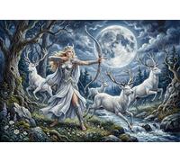 ASDFGHJKLZA Artémis Impression Sur Toile Sans Cadre Modern HD Déesse de la chasse Tableaux Art Mural Affiche Pour Salon, Chambre, Bureau, Cadeau 20x30inch(50x75cm)