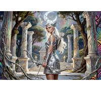 ASDFGHJKLZA Artémis Tableau Sur Toile Sans Cadre Design HD Déesse de la chasse Art Mural Affiche Pour Salon, Maison Décoration D'intérieur, Cadeau 24x36inch(60x90cm)