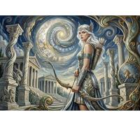 ASDFGHJKLZA Artémis Tableaux Décoration Murale Modern HD Impression Sur Toile Déesse de la chasse Art Mural Affiche Sans Cadre Pour Salon, Maison, Cadeau 08x12inch(20x30cm)