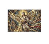 ASDFGHJKLZA Déesse de la Fortune Tableau Toile Abondance Or Succès Décoration Murale Salon Art Mural Deco 12x18inch(30x45cm)