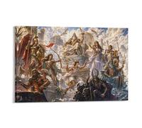 ASDFGHJKLZA Dieux de l'Olympe Affiche Toile Modern HD Tableaux Mythologie grecque Art Mural Décoration Pour Maison, Salon, Chambre, Cadeau 12x18inch(30x45cm)