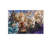 ASDFGHJKLZA Dieux de l'Olympe Tableaux Décoration Murale Modern HD Impression Sur Toile Mythologie grecque Design Art Mural Affiche Pour Maison, Salon, Cadeau 16x24inch(40x60cm)