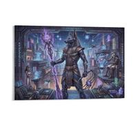 ASDFGHJKLZA Egyptian Anubis Sci-Fi Style Tableaux Décoration Murale Modern HD Impression Sur Toile Design Art Mural Affiche Sans Cadre Pour Maison, Salon, Cadeau 12x18inch(30x45cm)