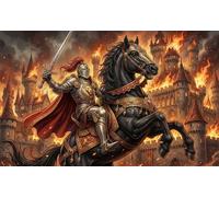 ASDFGHJKLZA Guerres de chevaliers médiévaux Affiche Toile Sans Cadre Modern HD Tableaux Art Mural Décoration Pour Maison, Salon, Bureau, Cadeau 12x18inch(30x45cm)
