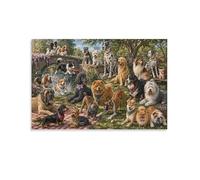 ASDFGHJKLZA Guide des races de chiens avec noms Affiche Toile Modern HD Art Mural Tableaux Décoration Pour Salon, Chambre, Bureau, Cadeau 24x36inch(60x90cm)
