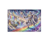 ASDFGHJKLZA Heimdall Tableau Toile Pont Arc en Ciel Bifrost Décoration Murale Salon Art Mythologique 08x12inch(20x30cm)