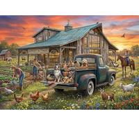ASDFGHJKLZA Histoire du ranch ensoleillé Affiche Toile Sans Cadre Modern HD Tableaux Art Mural Décoration Pour Maison, Chambre, Salon, Cadeau 24x36inch(60x90cm)