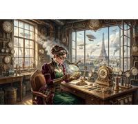 ASDFGHJKLZA Sagesse de l'ère de la vapeur Tableaux Décoration Murale Modern HD Impression Sur Toile Design Art Mural Affiche Sans Cadre Pour Maison, Salon, Cadeau 24x36inch(60x90cm)