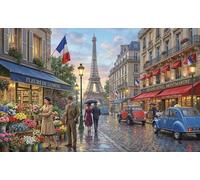 ASDFGHJKLZA Vieux temps à Paris Art Mural Toile Sans Cadre Modern HD Tableau Affiche Pour Salon, Maison Décoration D'intérieur, Cadeau 08x12inch(20x30cm)