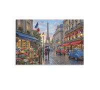 ASDFGHJKLZA Vieux temps à Paris Art Mural Toile Sans Cadre Modern HD Tableau Affiche Pour Salon, Maison Décoration D'intérieur, Cadeau 08x12inch(20x30cm)