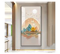 ASDFGHT Tableau Decoration Murale, Peinture Abstraite Décoration de Chambre À Coucher de Salon, Peinture en Cristal Réfléchissante Haute Transparente, Tableau Abstrait