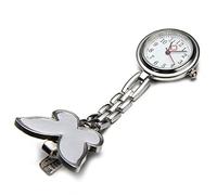 asdfs Montre Infirmiere Blanc Mouvement a Alliage Papillon Attache Epingle