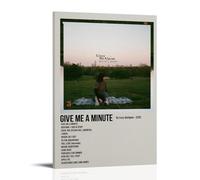 ASDGHIAWEUWQ Lizzy McAlpine Album Give Me A Minute Poster Moderne Rétro Art Esthétique Toile Peinture Art Poster Couverture Murale 60 x 90 cm Style Cadre