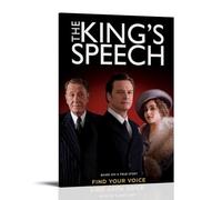 ASDGHIAWEUWQ Poster The King's Speech - Art moderne et rétro - Esthétique - Peinture sur toile - Couverture murale - 60 x 90 cm - Style cadre