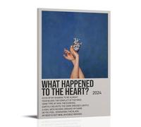 ASDGHIAWEUWQ Poster « What Happened To The Heart » par Aurora - Art moderne et rétro - Peinture sur toile - 40 x 60 cm - Style cadre