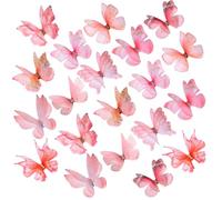 ASDIIT Lot de 20 pinces à cheveux réalistes en forme de papillon orange pour femme, petites pinces à strass dégradées, accessoires de cheveux féériques pour Noël, Halloween, rave, festival, cadeau