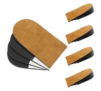 ASDIIT Lot de 4 Talonnette Ajustables, Marron Semelle Rehaussante Homme Femme, Semelle AntidéRapante à 4 Couches pour Jambes InéGales (Taille M)
