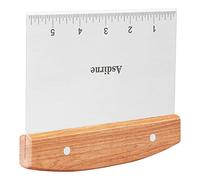 Asdirne Grattoir à Pâte, Corne Patisserie avec Poignée en Bois et Lame en Acier Inoxydable de Qualité Alimentaire, Coupe Pâte, 15 CM