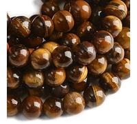 ASDJHFABKY Lot de 120 perles en cornaline naturelle de 8 mm pour la fabrication de bijoux avec cordon élastique en cristal, 10mm-36pcs, Nylon Pierre