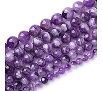 ASDJHFABKY Lot de 68 perles rondes en verre rouge grenat lisse pour la fabrication de bijoux, bracelets, colliers, accessoires de 6 mm (verre rouge grenat, 6 mm), 12mm, Nylon Pierre