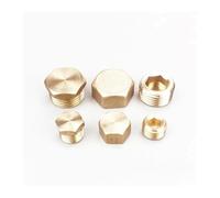 ASDJKL Hardware Fittings 1 bouchon hexagonal en laiton et cuivre BSPP 0,3 cm, 1/4", 3/8", 1/2", 2,5 cm femelle mâle adaptateur de tuyau (08)