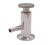 ASDJKL Home Brewing Vanne d'échantillonnage à trois colliers de serrage de 2,5 cm/3,8 cm Diamètre extérieur 50,5 mm 12,7 mm Tuyau cannelé en acier inoxydable 304 pour brassage maison Tri Trèfle