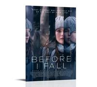 ASDJWAUEYWEH Poster sur toile « Before I Fall » - Décoration murale vintage - Art esthétique - Décoration pour salon, chambre à coucher - 60 x 90 cm - Style cadre