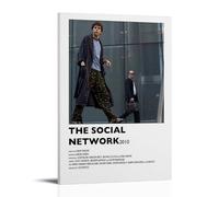 ASDJWAUEYWEH Poster The Social Network sur toile - Décoration murale vintage - Art esthétique - Décoration pour salon, chambre à coucher - 40 x 60 cm - Style cadre