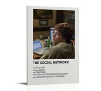 ASDJWAUEYWEH Poster The Social Network sur toile - Décoration murale vintage - Art esthétique - Décoration pour salon, chambre à coucher - 60 x 90 cm - Style cadre