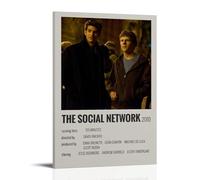 ASDJWAUEYWEH Poster The Social Network sur toile - Décoration murale vintage - Art esthétique - Décoration pour salon, chambre à coucher - 50 x 75 cm - Style cadre