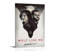 ASDJWAUEYWEH Wolf Like Me Poster sur toile décorative vintage pour salon, chambre à coucher, 20 x 30 cm, style cadre