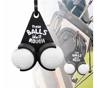 asdmm Support pour balle de golf - These Balls Like it Rough 3D Funny Printed with 2 Tee Slots, Quick-Draw Release, 1 Pc