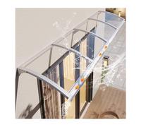 ASDQWER Auvent pour Porte d'entrée,Store de Jardin for Porche arrière, Panneau en Polycarbonate,Store avec Support en Aluminium,for terrasse, Cave, UV/Pluie,Facile à Assembler(65x320cm/25.6x126in)