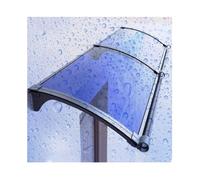 ASDQWER Auvents de toiture courbés,Auvent de fenêtre en Polycarbonat,auvent for Porte d'entrée, auvents de Porte extérieurs, Protection UV/Pluie/Neige for Porche/terrasse(65x320cm/25.6x126in)