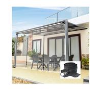 ASDQWER Bâche en PVC avec Fermeture À Glissière,Bâche PVC Imperméable avec Fermeture Éclair,Panneaux Latéraux De Bâche Claire Imperméable,Gazebo Carport Jardin Panneaux(H2.3xW3m/H7.5xW9.8ft)