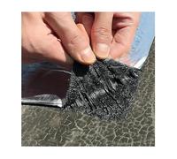 ASDQWER Bitume Bande Ruban de Papier D'Aluminium,Film Plastique d'étanchéité sous-Dalle en polyéthylène,pour Fuite de Toit,Fissure de Surface,écart de Fenêtre,Personnalisable(THK1.2mm/W0.5*L5m)