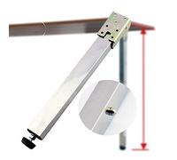 ASDQWER Pieds De Meubles Réglables en Acier Inoxydable,Pieds Repliables De Table en Métal,Pieds De Meubles en Métal, 40-160 Cm, Base De Protection Réglable, avec Vis,50cm/ 19.7in