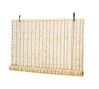 ASDQWER Rideau De Roseau,Enrouleur Bambou Naturel,Rideaux Occultants, Imperméables Anticorrosifs, pour Patio, Jardin, Extérieur/Porte, Persin De Stores Romains, Volets De Levage,70x130cm/28x51in